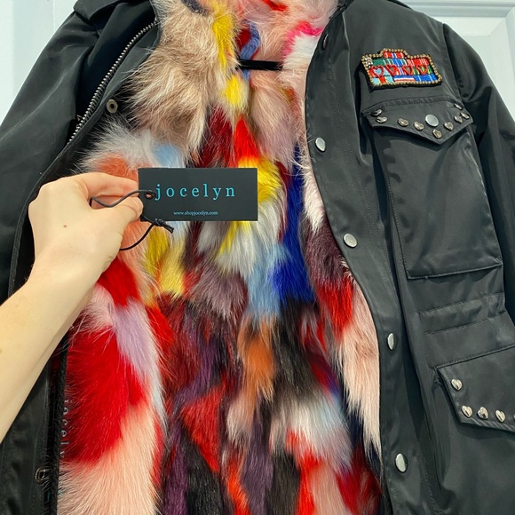 Jocelyn Military Real Fur Jacket- 2 in 1 Jacket and Vest - Picture 2 of 4